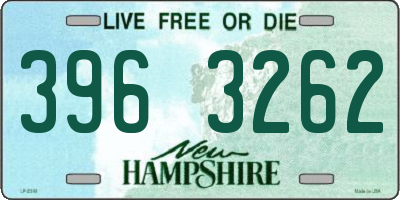 NH license plate 3963262