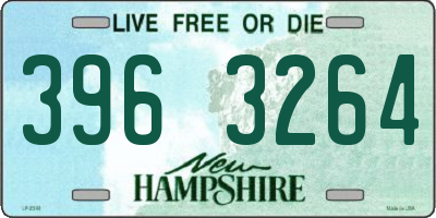 NH license plate 3963264