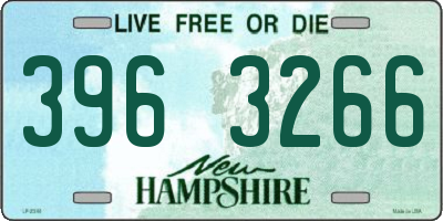 NH license plate 3963266