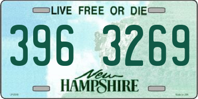 NH license plate 3963269