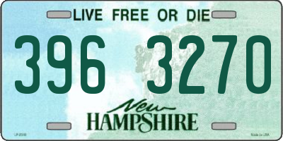 NH license plate 3963270