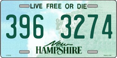 NH license plate 3963274