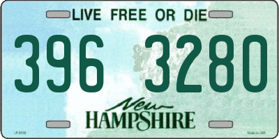 NH license plate 3963280