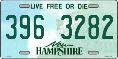 NH license plate 3963282