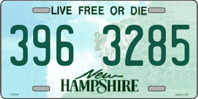 NH license plate 3963285