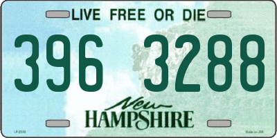 NH license plate 3963288