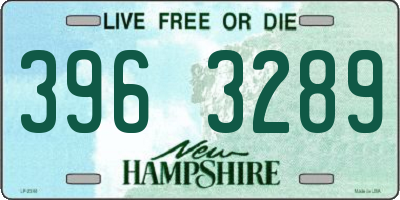 NH license plate 3963289