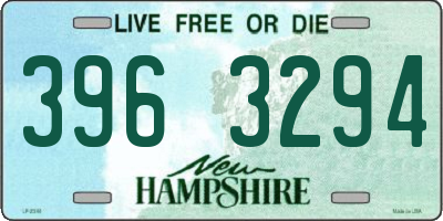 NH license plate 3963294