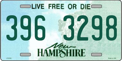 NH license plate 3963298