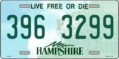 NH license plate 3963299