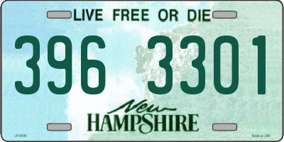 NH license plate 3963301