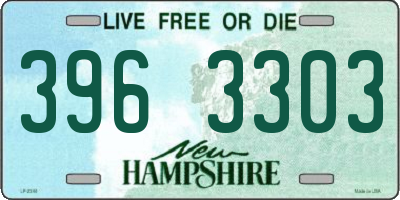 NH license plate 3963303