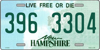 NH license plate 3963304