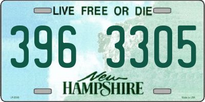 NH license plate 3963305
