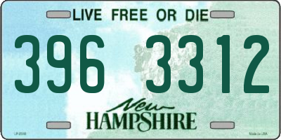 NH license plate 3963312