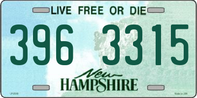 NH license plate 3963315