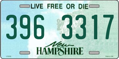 NH license plate 3963317