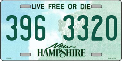 NH license plate 3963320
