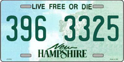 NH license plate 3963325