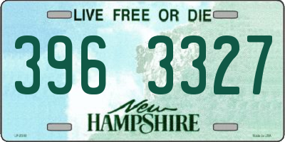 NH license plate 3963327