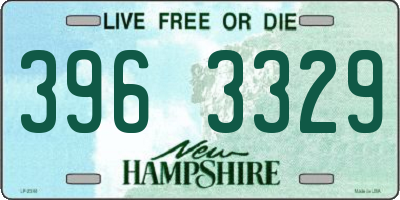 NH license plate 3963329