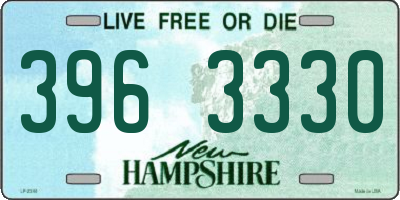 NH license plate 3963330