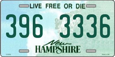 NH license plate 3963336