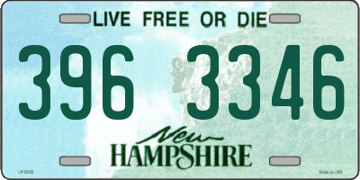 NH license plate 3963346