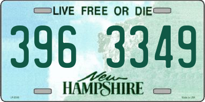 NH license plate 3963349