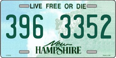 NH license plate 3963352