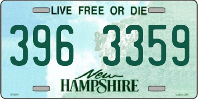 NH license plate 3963359