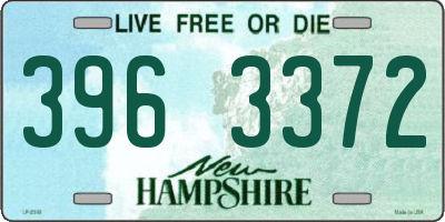 NH license plate 3963372