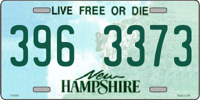 NH license plate 3963373