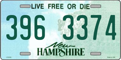 NH license plate 3963374