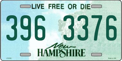 NH license plate 3963376