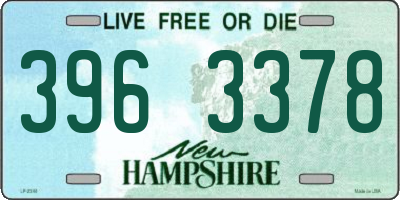 NH license plate 3963378