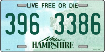 NH license plate 3963386