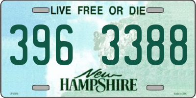 NH license plate 3963388