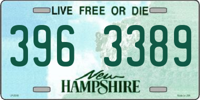 NH license plate 3963389