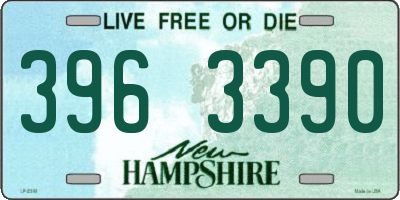 NH license plate 3963390