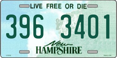 NH license plate 3963401