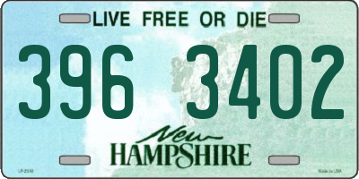 NH license plate 3963402