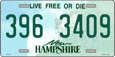 NH license plate 3963409