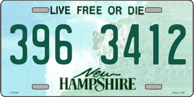 NH license plate 3963412