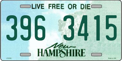 NH license plate 3963415