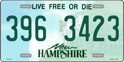 NH license plate 3963423
