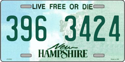 NH license plate 3963424