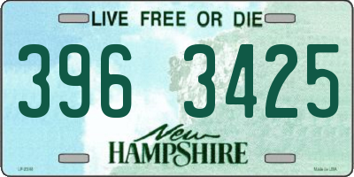 NH license plate 3963425