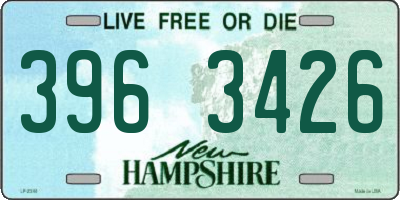 NH license plate 3963426