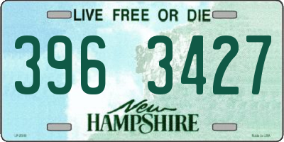 NH license plate 3963427